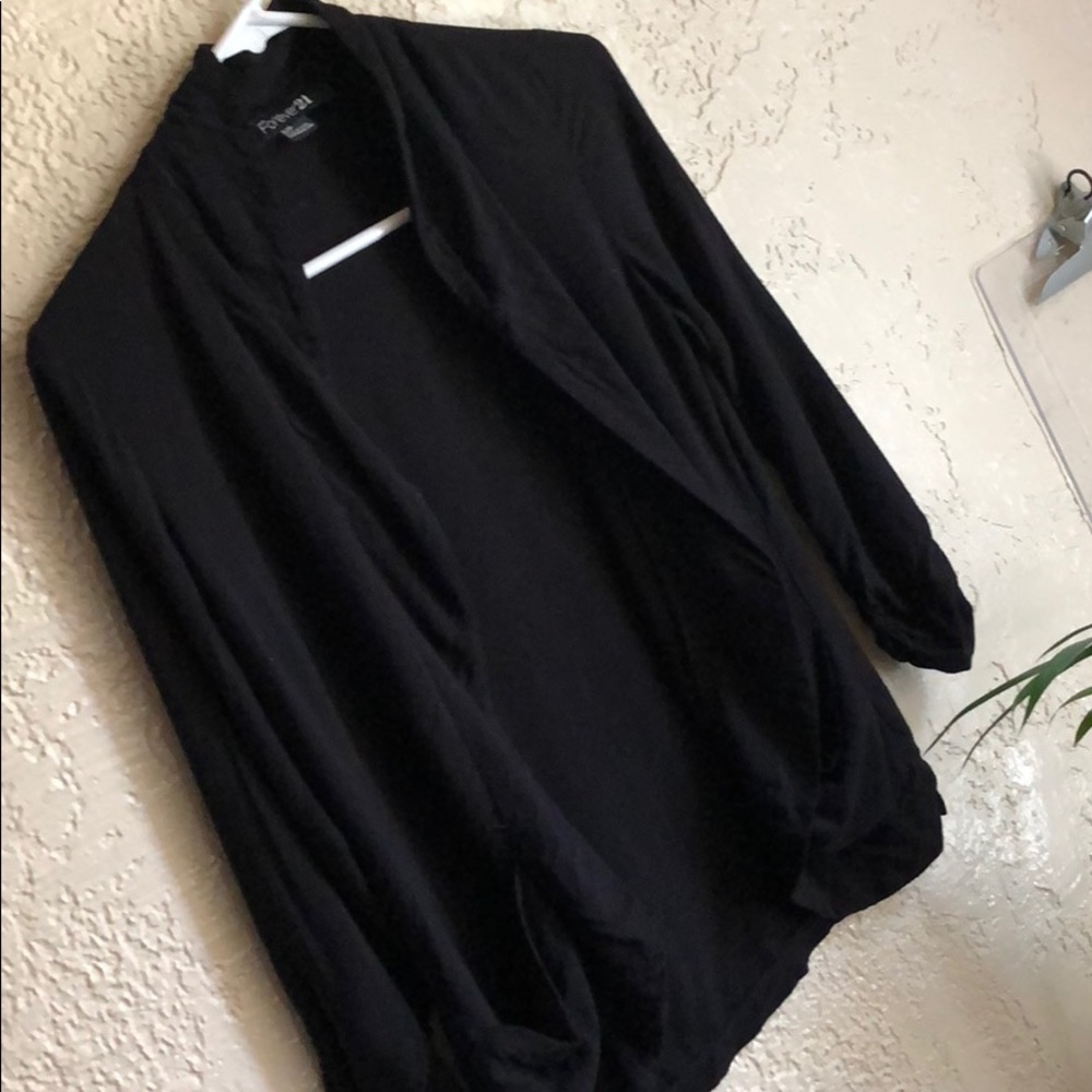 Black forever 21 light blazer with pockets